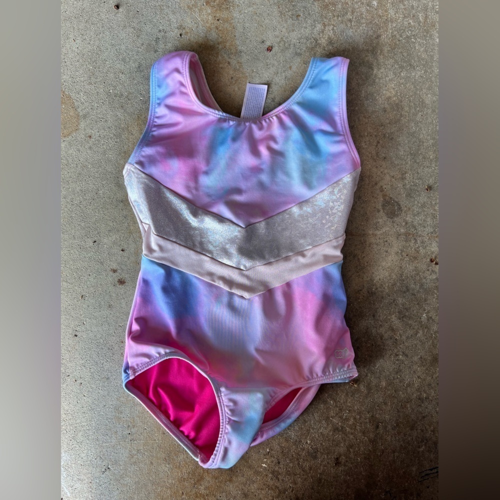 Colorful iridescent and Tie-Dye kids Leotard